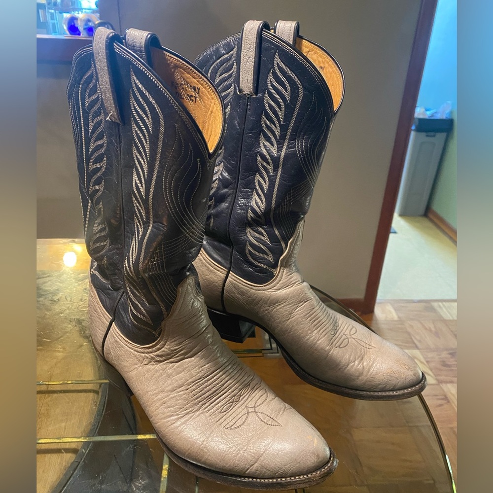Vintage TONY LAMA -men’s style 8056 -antelope grey cowboy boots